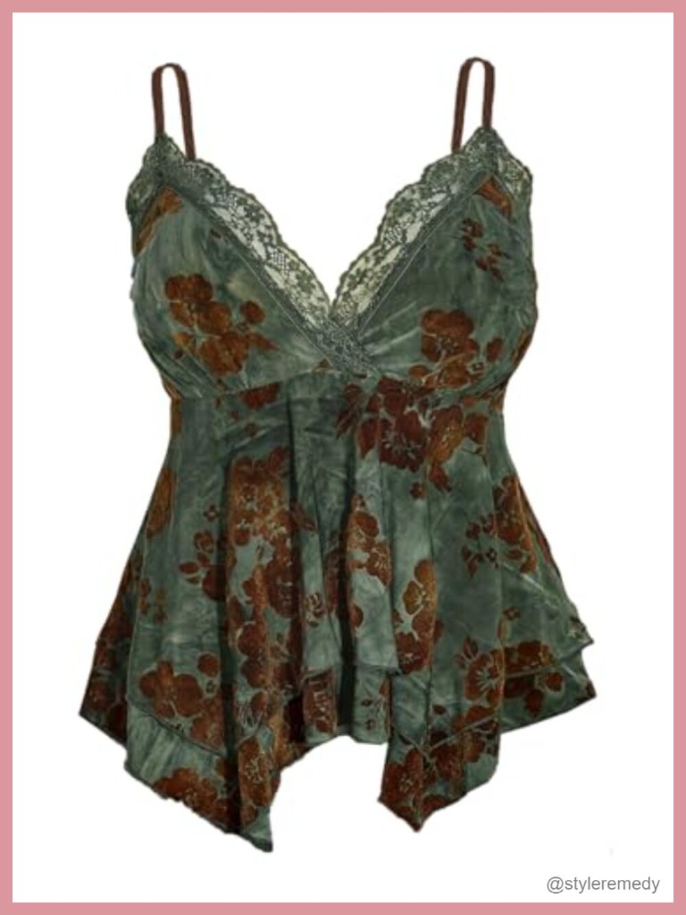 Plus Size Babydoll Top Sleeveless Wrap V Neck Tiered Hem Peplum Cami